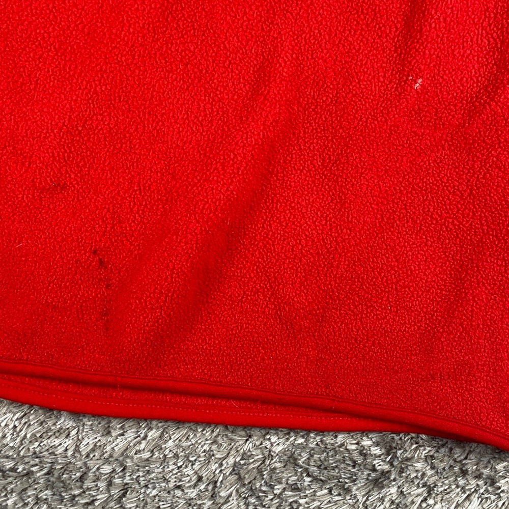 Vintage Starter Ohio State Buckeyes Pullover Mens L Red Fleece V-Neck Sweatshirt - Picture 9 of 11
